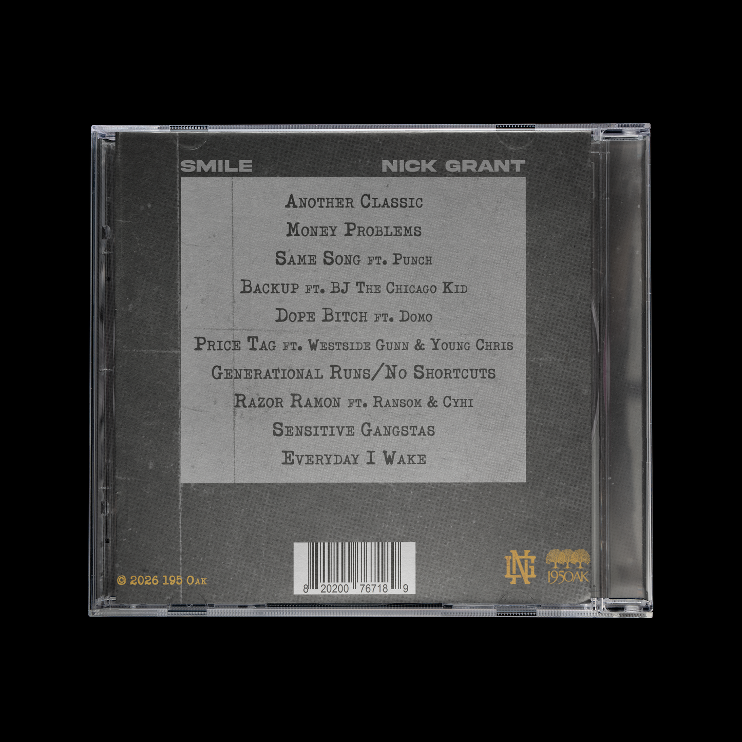 Nick Grant "Smile" CD