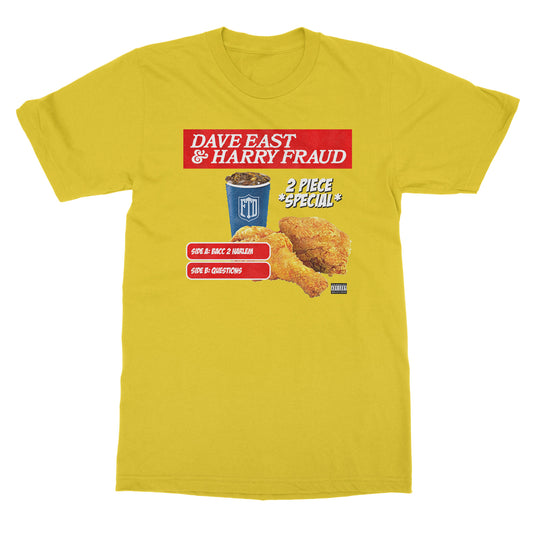 Dave East & Harry Fraud “2 Piece” cover art T-Shirt (YELLOW)