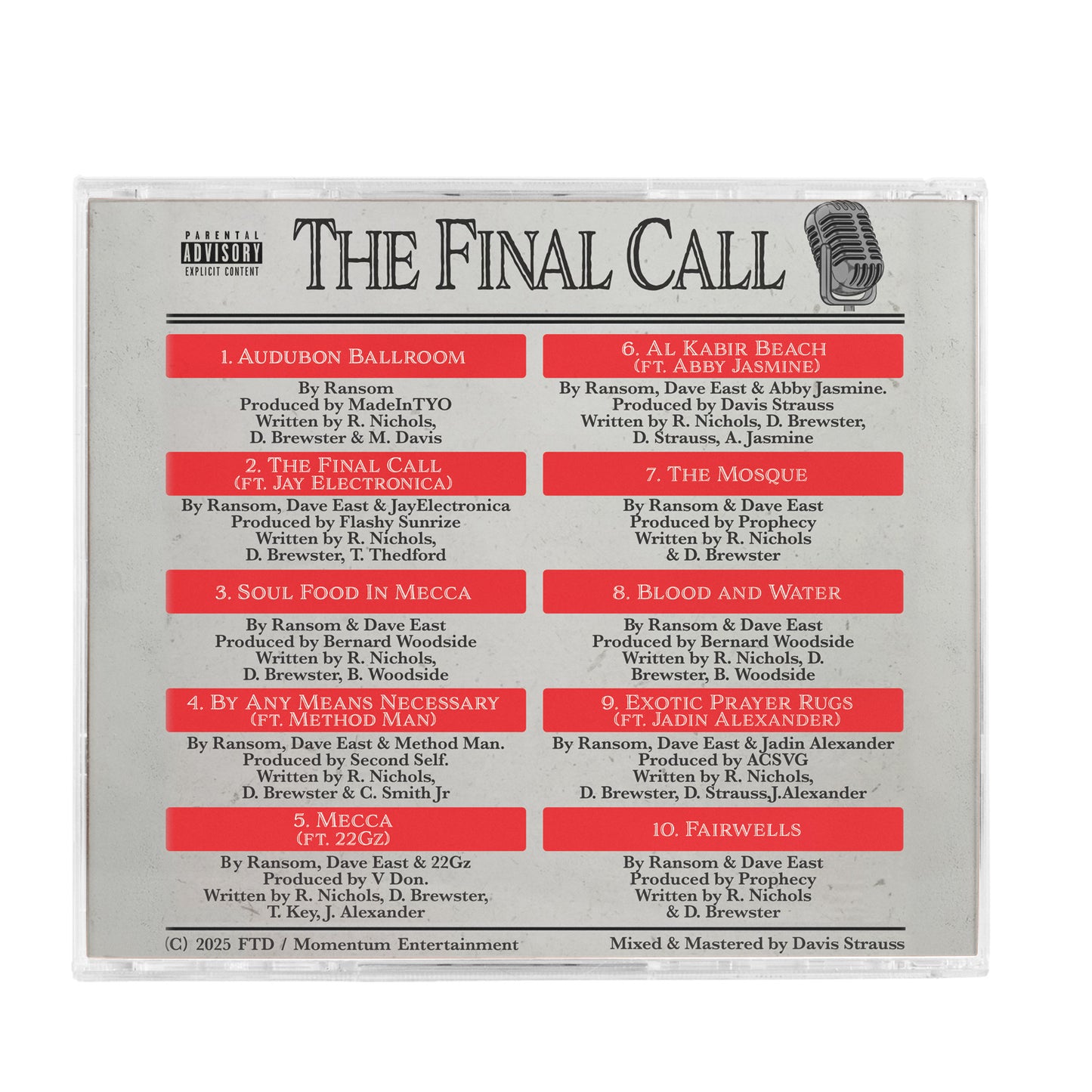 Ransom & Dave East “The Final Call” CD