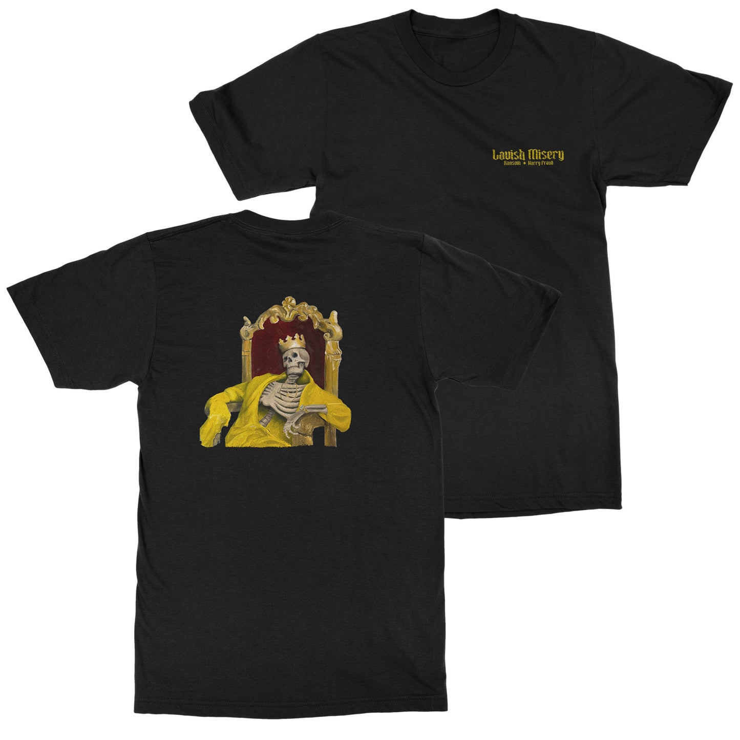 Ransom & Harry Fraud “LAVISH MISERY” album artwork T-Shirt (2 Sided)